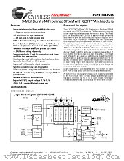 CY7C1304CV25-167BZC datasheet pdf Cypress
