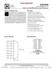 ICS853058 datasheet pdf Texas Instruments