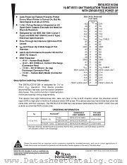 SN74LVCE161284VR datasheet pdf Texas Instruments
