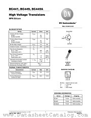 BC449 datasheet pdf ON Semiconductor