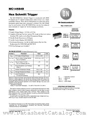 MC14584BDR2 datasheet pdf ON Semiconductor