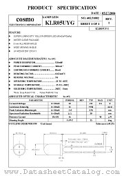 KLR05UYG datasheet pdf Cosmo Electronics