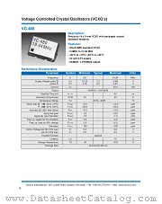 VC-480 datasheet pdf Vectron