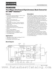 FAN5098MTCX datasheet pdf Fairchild Semiconductor