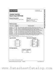 74AC02SJ datasheet pdf Fairchild Semiconductor