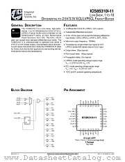 ICS85310I-11 datasheet pdf Texas Instruments