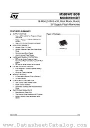 M58BW016BB70T3T datasheet pdf ST Microelectronics