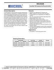 MIC2592B datasheet pdf Micrel Semiconductor