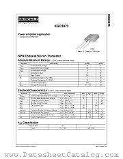 KSC3073OTU datasheet pdf Fairchild Semiconductor