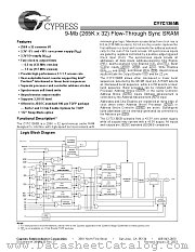 CY7C1365B-117AJC datasheet pdf Cypress