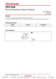 HRV103A datasheet pdf Renesas