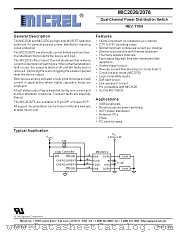 MIC2026 datasheet pdf Micrel Semiconductor