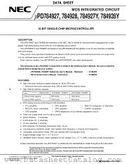 UPD784928GF-XXX-3BA datasheet pdf NEC