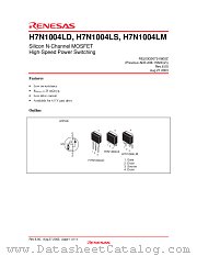 H7N1004LS datasheet pdf Renesas