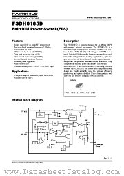 FSDH0165D datasheet pdf Fairchild Semiconductor