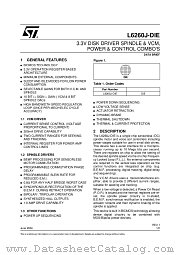 L6260J-DIE datasheet pdf ST Microelectronics