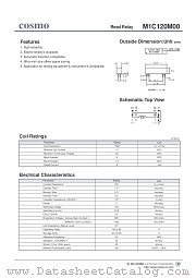 M1C120M00 datasheet pdf Cosmo Electronics