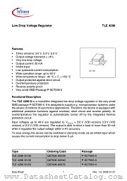 TLE 4296 GV30 datasheet pdf Infineon