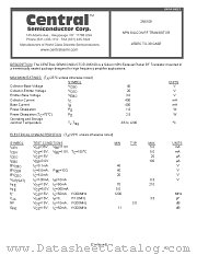 2N5109 datasheet pdf Central Semiconductor