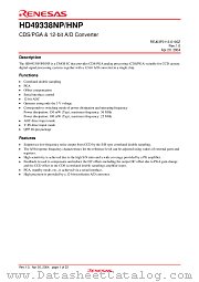 HD49338NP datasheet pdf Renesas