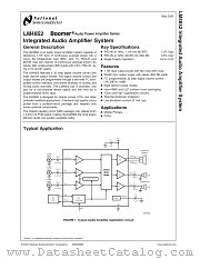 LM4852ITL datasheet pdf National Semiconductor