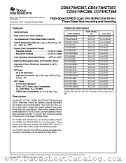 CD54HC368F datasheet pdf Texas Instruments