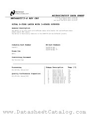 5962-9321901Q2A(54ABT573E-QML) datasheet pdf National Semiconductor