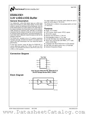 DS90LV001TLD datasheet pdf National Semiconductor