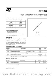 STTH152RL datasheet pdf ST Microelectronics