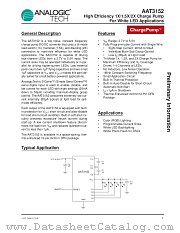 AAT3152 datasheet pdf ANALOGIC TECH