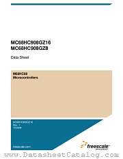 68HC908GZ16 datasheet pdf Freescale (Motorola)