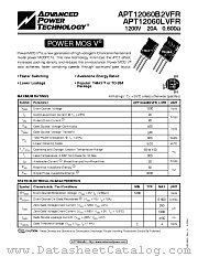 APT12060B2VFR datasheet pdf Advanced Power Technology