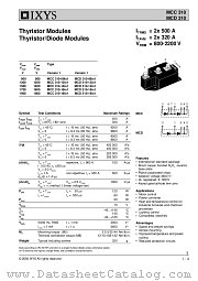 MCC310-08IO1 datasheet pdf IXYS