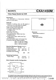 CXA1450M datasheet pdf SONY