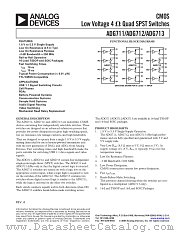 ADG713BR-REEL7 datasheet pdf Analog Devices