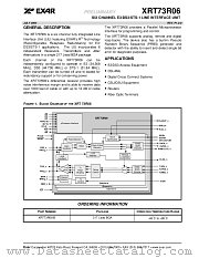 XRT73R06 datasheet pdf Exar