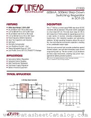 LT1933 datasheet pdf Linear Technology