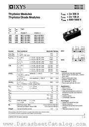 MCC132-10IO1 datasheet pdf IXYS