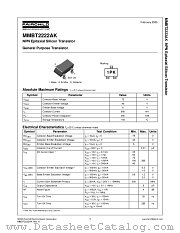 MMBT2222AK_Q datasheet pdf Fairchild Semiconductor