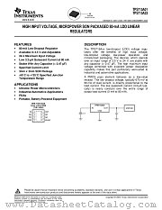 TPS715A01 datasheet pdf Texas Instruments