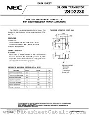 2SD2230 datasheet pdf NEC