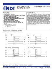 IDT74FCT16244ATPF datasheet pdf IDT