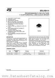 STLVD111B datasheet pdf ST Microelectronics