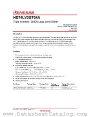 HD74LV2GT04A datasheet pdf Renesas