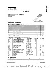 KSC5026MOS datasheet pdf Fairchild Semiconductor