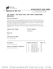 LF412 MWC datasheet pdf National Semiconductor