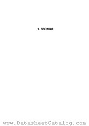 S3C1840 datasheet pdf Samsung Electronic