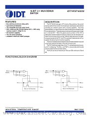 IDT74FST163233PA datasheet pdf IDT