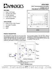 ATA12001 datasheet pdf Anadigics Inc