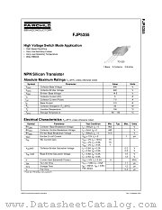 FJP5355TU datasheet pdf Fairchild Semiconductor